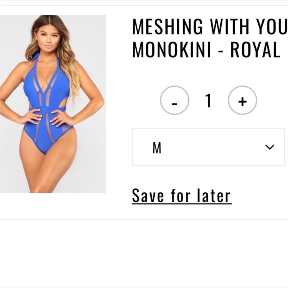 NWT FashionNova swimsuit